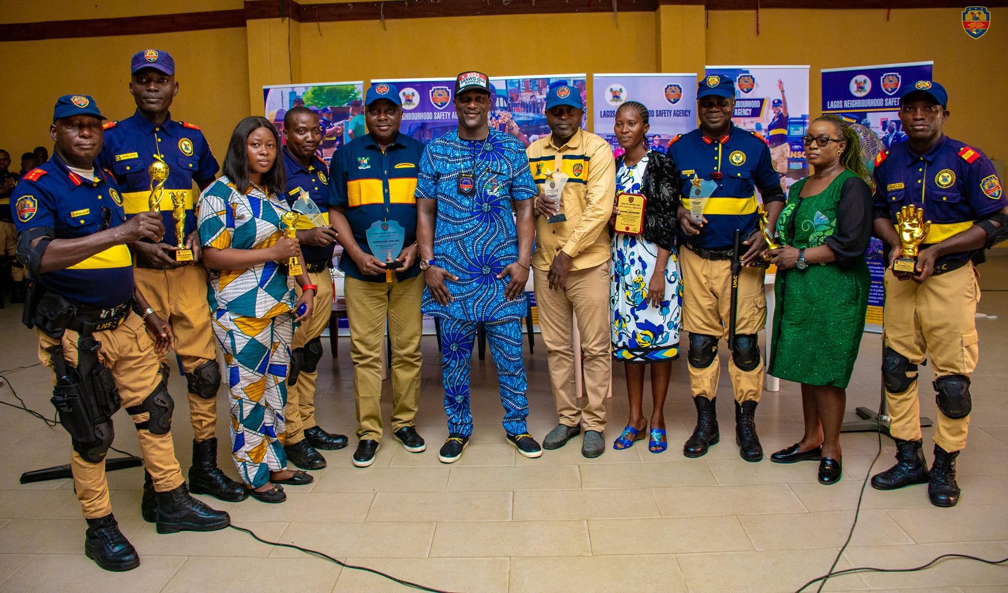 The General Manager of the Lagos State Neighborhood Safety Agency Prince Dr Ifalade Oyekan has commended it's hardworking staff for bearing the Greater Lagos vision aloft.