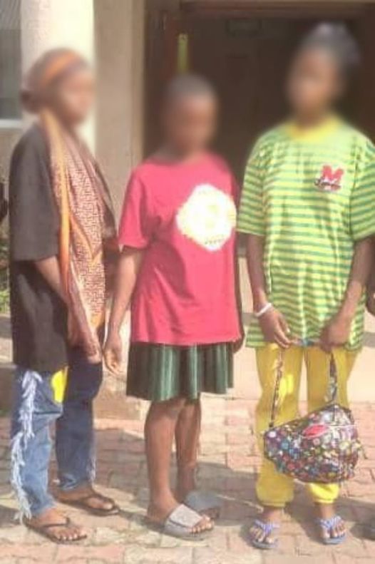 Female Teenagers Rescued From A Human Trafficking.